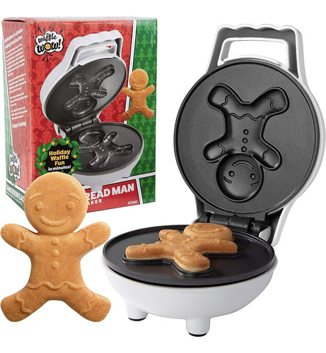 Gingerbread Man Mini Waffle Maker  Haga Que Esta Navida...