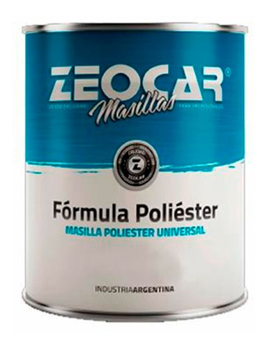 Zeocar Masilla Poliester - 1 Kg  C/cat 