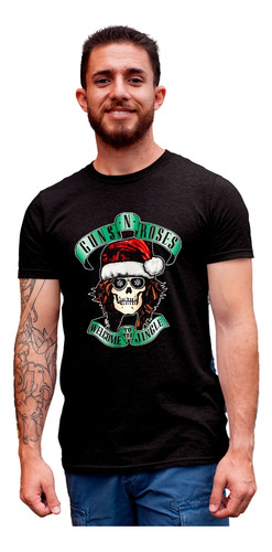 Playera De Dama O Caballero Guns N Roses Feliz Navidad