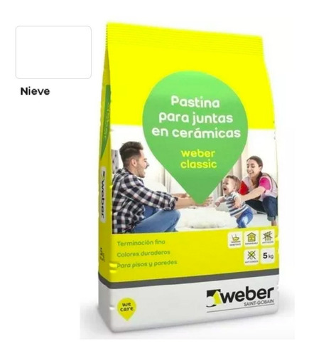 Pastina Weber X 5kg Nieve - Mosaiquismo Mosaico Venecitas