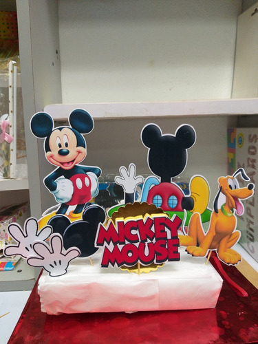 Topper Para Torta Mickey Cumpleaños 
