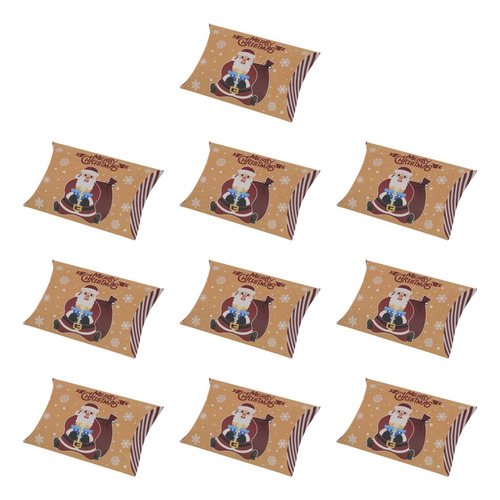 2 X 10 Cajas De Caramelos Navideños, Cajas De Almohada De