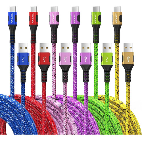 Paquete De 6 Cables Usb A A Usb C Cargador Tipo C De Carga R