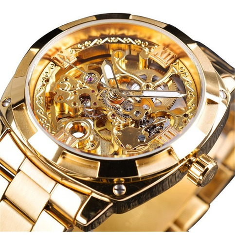 Reloj Skeleton Transparente Para Hombre Mecánico Automático