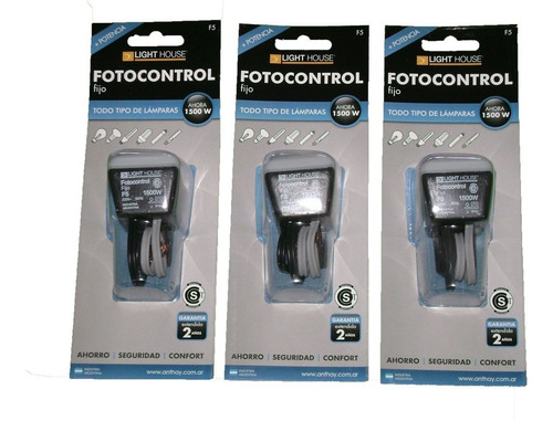 Imagen 4 de 9 de Fotocontrol Fotocelula 1500w Universal Apto Led 220v