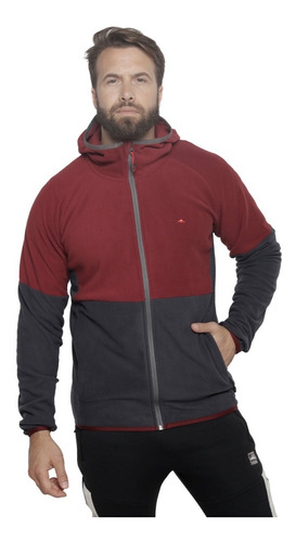 Campera Polar Hombre Montagne Field Bolsillos Con Cierre