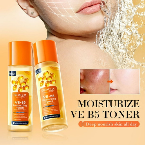 Sérum Facial Vit E + Vit B5 Bioaqua Iluminador Intensivo Todo Tipo De Piel Día/noche