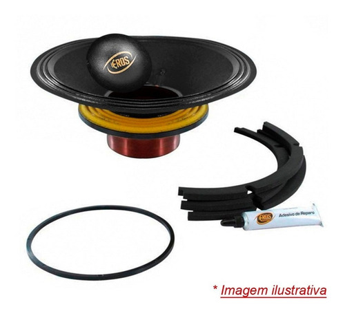 Kit Reparo Alto Falante Eros 12'' E-12 1600mg 4ohms Original