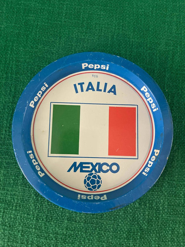 Charola Metálica Mundial De Fútbol Mexico 86 Italia