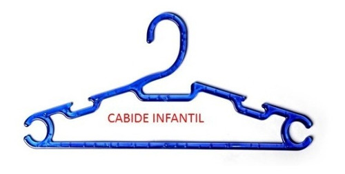Cabide Infantil Acrílico  0,28 Cm Kit Com 50 Unidades