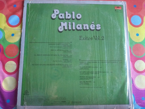 Pablo Milanés Lp Éxitos Vol. 2 (Usado)