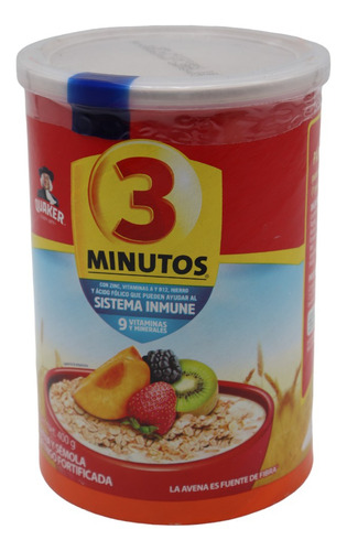 12 Pza Avena Y Semola Trigo Fortificada Quaker 3 Min 400gr