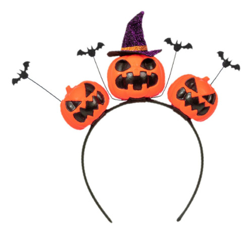 Diadema De Halloween De Calabaza Multiusos Para Decoración