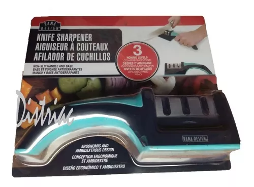 Afilador de cuchillos BOJ con mango ergonómico y sistema de afilado de  ruedas, cuchillos para reparación y restauración