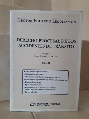 Derecho Procesal De Accidentes De Tránsito Tomo 2 Leguisamón