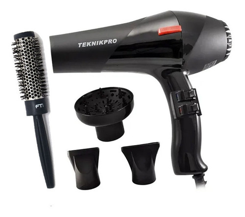 Secador De Pelo Teknikpro Pro Basic + Cepillo Brushing