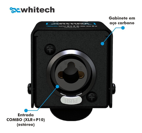 Controlador De Volume Para Fone Vc2 ( Xlr + P10 ) - Whitech