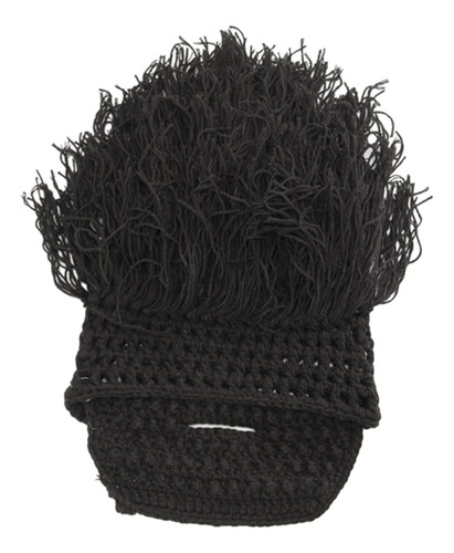 Gorro Barbudo De Punto Con Decoración De Barba Para Fiestas