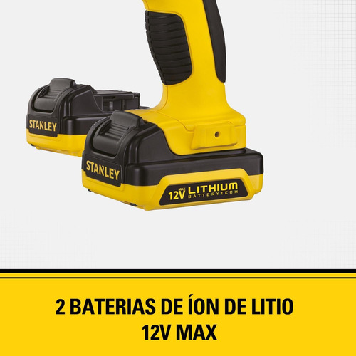 Taladro Atornillador Inalambrico De 3/8 . 12v Stanley Scd121