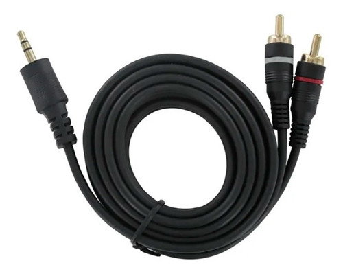 Cable Audio 2x1  1 Plug Stereo 3.5mm A 2 Rca Stereo Macho