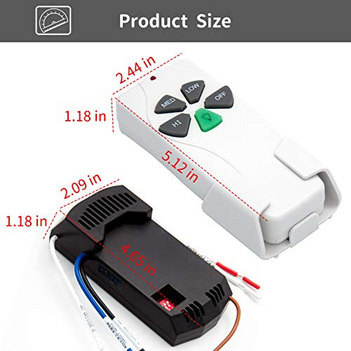 Kit De Control Remoto Universal Para Ventilador De Techo, Re