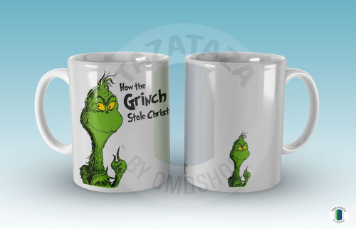 Imagen 3 de 5 de Taza Diseño El Grinch Navidad