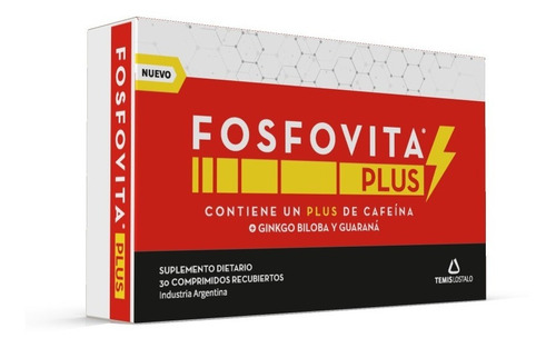 Fosfovita Plus +ginkgo Biloba Y Guaraná X 30 Comprimidos