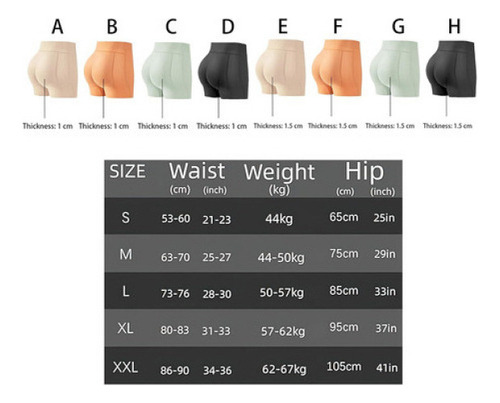 Ropa Interior De Látex Para Mujer Con Nalgas Falsas