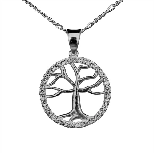 Dije De Arbol De La Vida + Collar De Plata 925