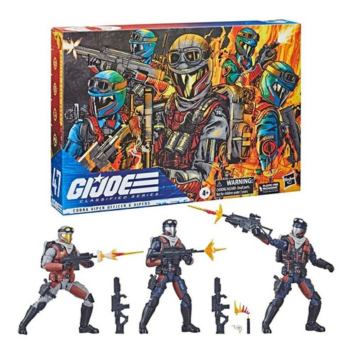 Pack G.i. Joe Classified Series Cobra Viper Officer & Vipers