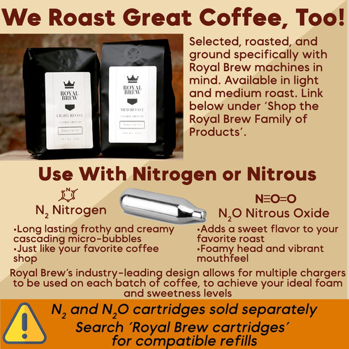 Cafetera Fría Royal Brew Nitro Café Nitro 64 Oz
