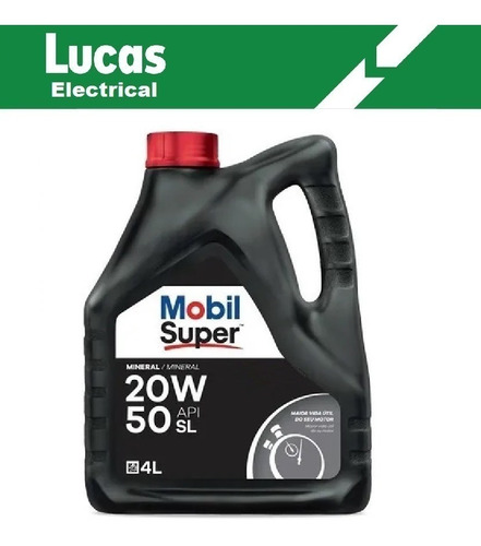 Aceite/lubricante Mobil Mineral Super 20w50 Nafta 4l