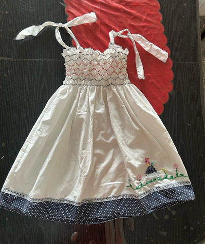 Vestido De Fiesta /bautismo Nena 2-3 Años Impecable