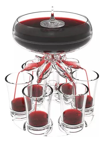 comprar Set Dispensador De Bebidas Para Fiestas Con 6 Tazas