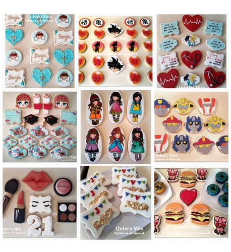 Imagen 9 de 10 de Cookies Personalizadas X Docena Todas Las Tematicas