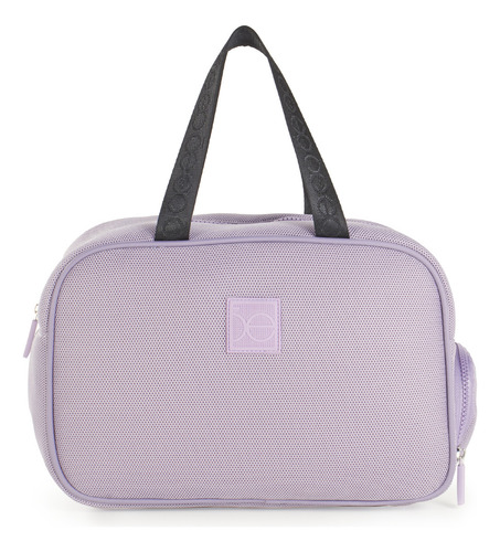 Neceser Cloe Unisex De Viaje Textil Multiples Compartimentos Color Lila