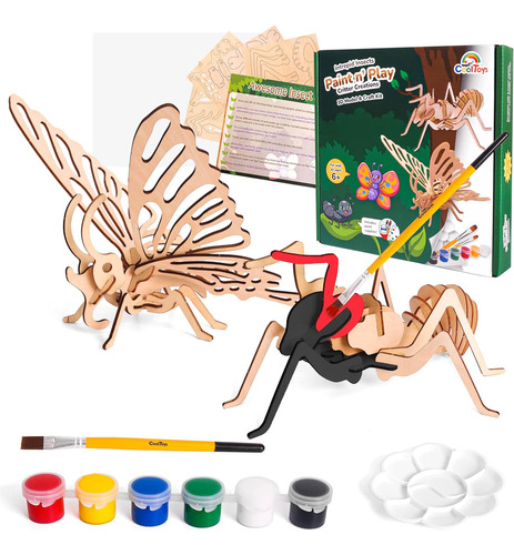 Insectos Intrépidos De Cooltoys Paint N Play Modelo 3d Y Kit