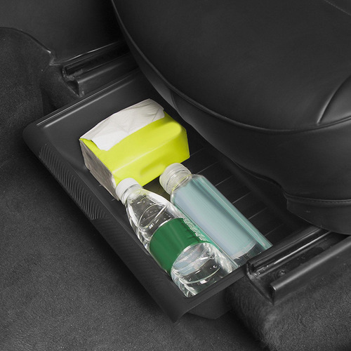Accesorio De Caja De Almacenamiento Debajo Del Asiento Gris