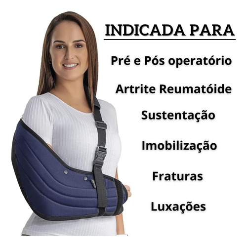 Tipoia Suporte Ombro Pós Operatório Reforçada Alta Qualidade