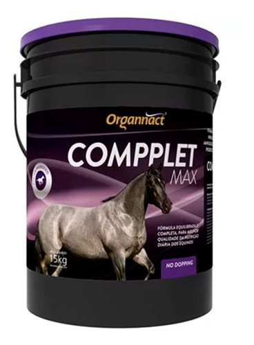 Compplet Max 15 Kg Organnact Cavalo 15kg Suplemento Equinos