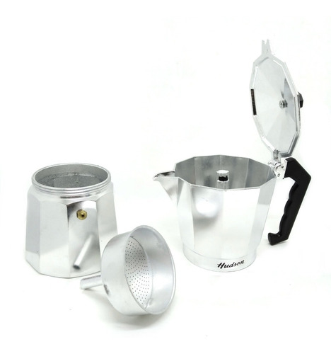 Cafetera Tipo Italiana Volturno 9 Pocillos Aluminio Hudson