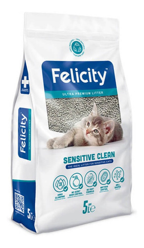 Felicity Sensitive Clean 4 Kg x 4kg de peso neto