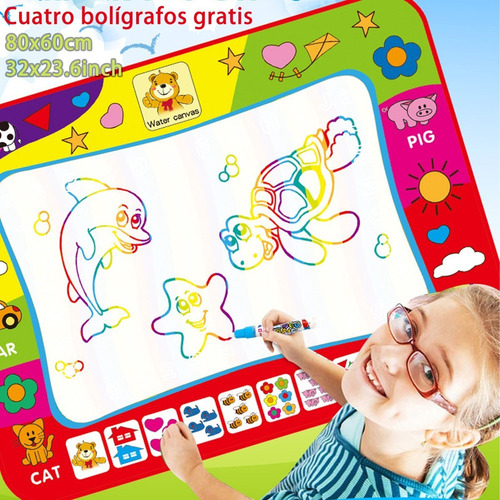 Tapete Estera De Dibujo Agua Tablero Mágico Doodle Mat - Xl