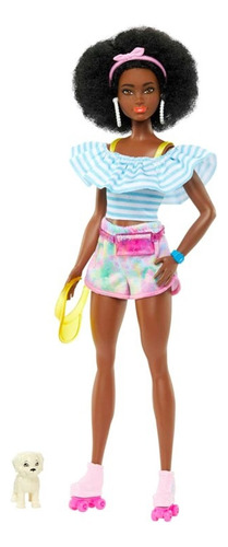 Barbie La Pelicula Afroamericana Con Patines Retro
