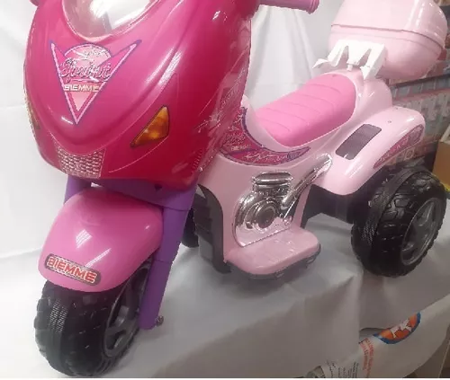 Moto Scooter a Bateria Juguete de Bebe Rosa