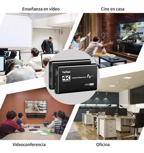 Capturador Video Windows Mac Linux Hdmi Usb 3.0 4k Micrófono