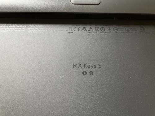 Teclado Logitech Mx Keys S Gris Oscuro Español Latinoamérica (Usado)