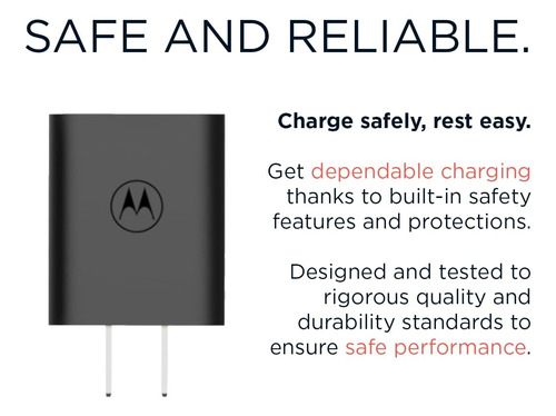 Cargador Motorola Turbopower 20 Qc3.0 Con Usb-a A Usb-c D...