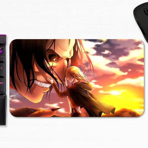 Mouse Pad Historia Ymir Krista Attack On Titan Art Gamer M