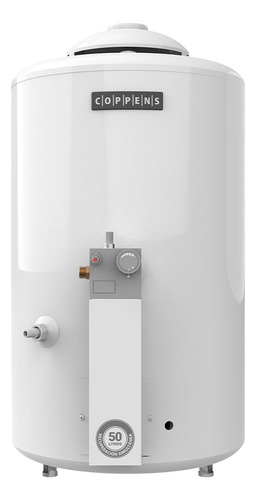 Termotanque Mgas 050l Col/pie C/sup Tt50 Coppens Blanco